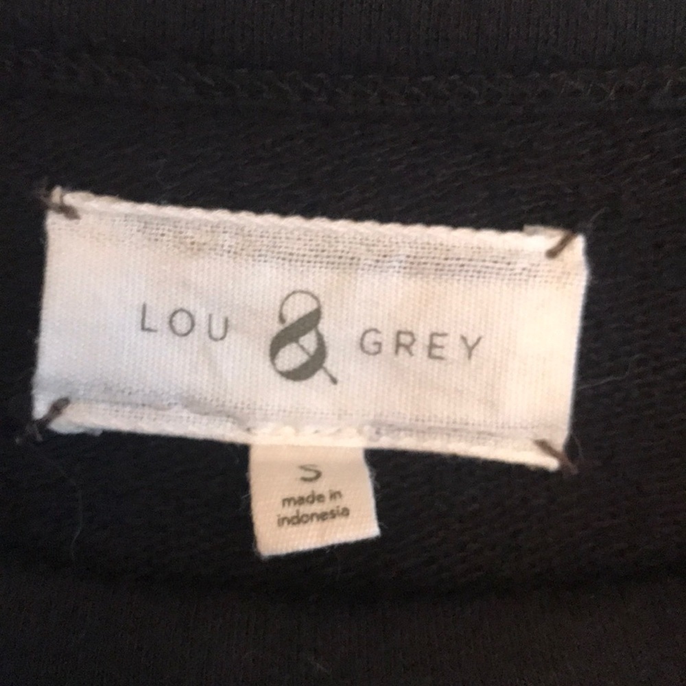 Lou & Grey Black Long Sleeve Stretch Knit Dress Size Small - Picture 4 of 7